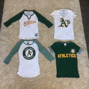4 Victoria’s Secret Pink Oakland Athletics A’s Med
